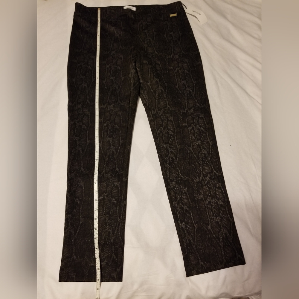 NWT Calvin Klein Pants Women's Size L Color Dark Brown - Picture 4 of 10